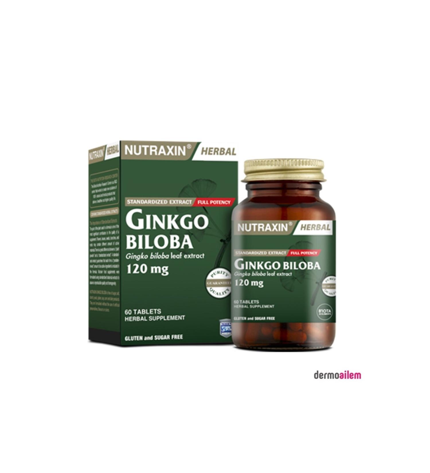 Nutraxin Ginkgo Biloba 60 Capsules