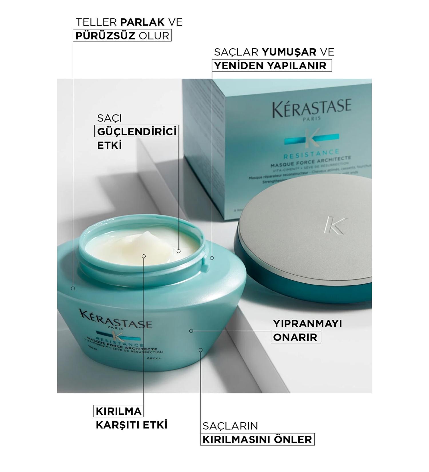 Kerastase Resistance Masque Force Architecte Repair Sealant for Damaged Split Ends 200ml SED6532