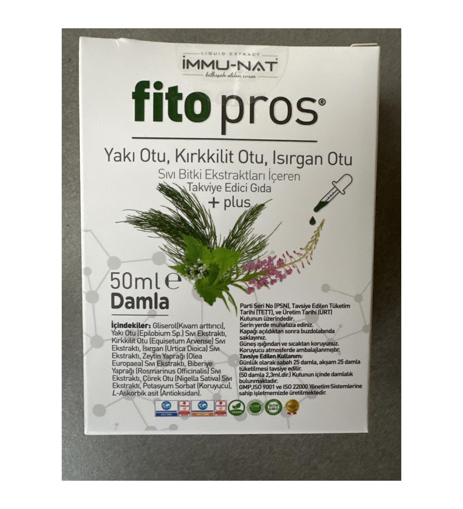 Immu-Nat Immun - nat Fito pros Burning herb - Horsetail herb - nettle 50 ml