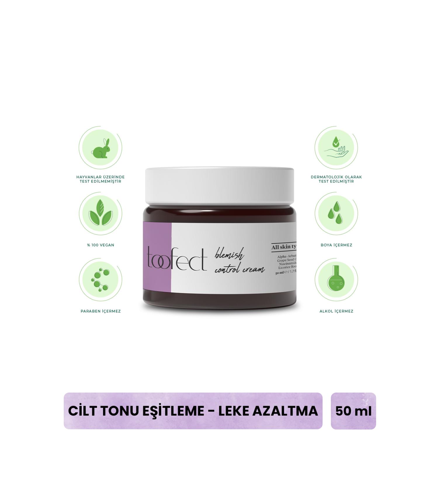 Toofect Anti-Blemish Arbutin Cream 50ml Vegan Skin Tone Equalizer Soothing Moisturizer Soothing - Buy Online on GoSupps.com