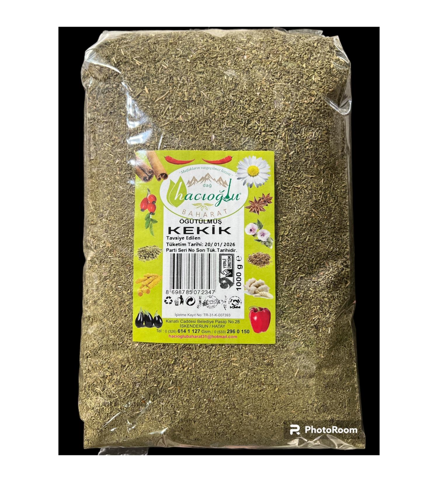 Hac o lu Spice Hatay Local Ground Thyme Zahter Powder 1 Kg / 1000 gr