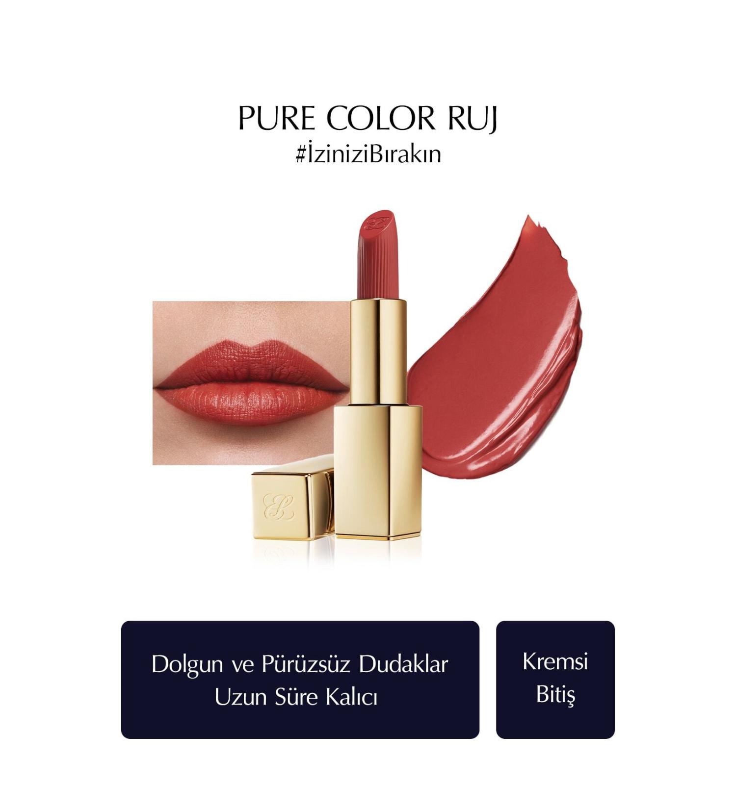 Estee Lauder Creamy Lipstick - Pure Color Creme Lipstick Creamy Satin Finish - 3.5gr - Color: 360 Fierce - Buy Online on GoSupps.com