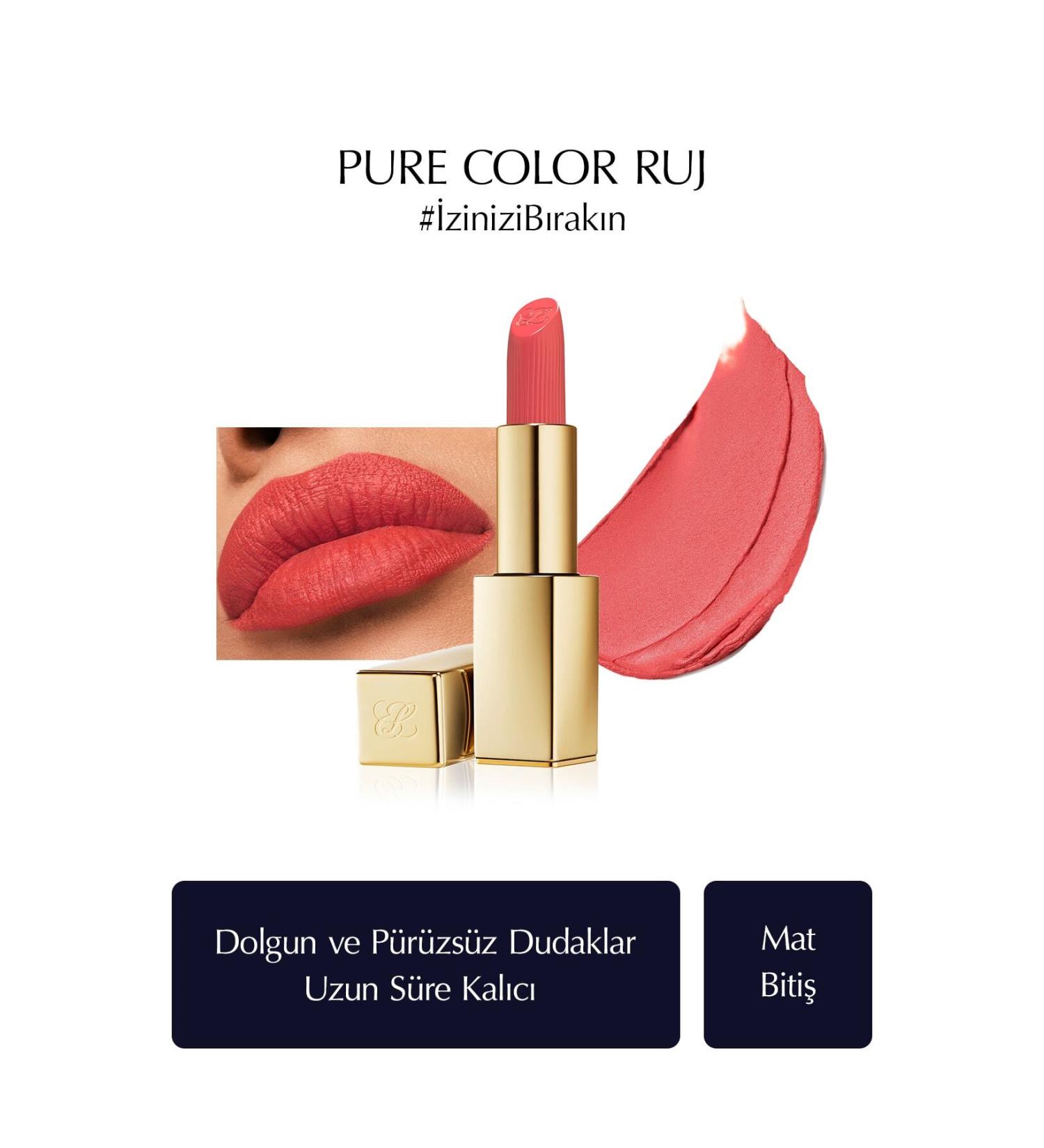 Estee Lauder Matte Finish Lipstick - Pure Color Matte Lipstick - 3.5gr - Color: 600 Visionary - Buy Online on GoSupps.com