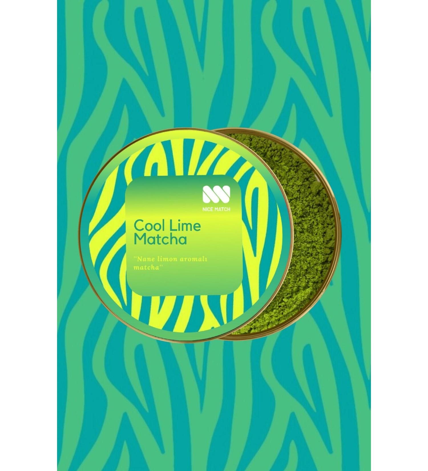 Nice Match Cool Lime Matcha - Lime Mint Flavored Matcha 25 gr - Buy Online on GoSupps.com
