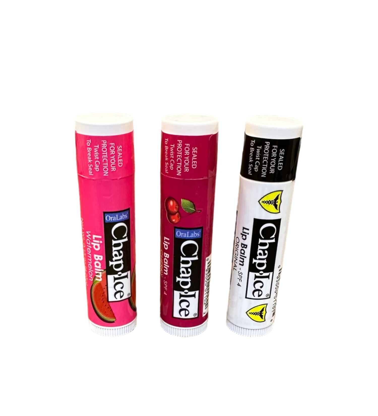 ChapStick Chap Ice Lip Cream 3 Pieces Made in USA ***Imported Product*** 4.25gr SPF 4