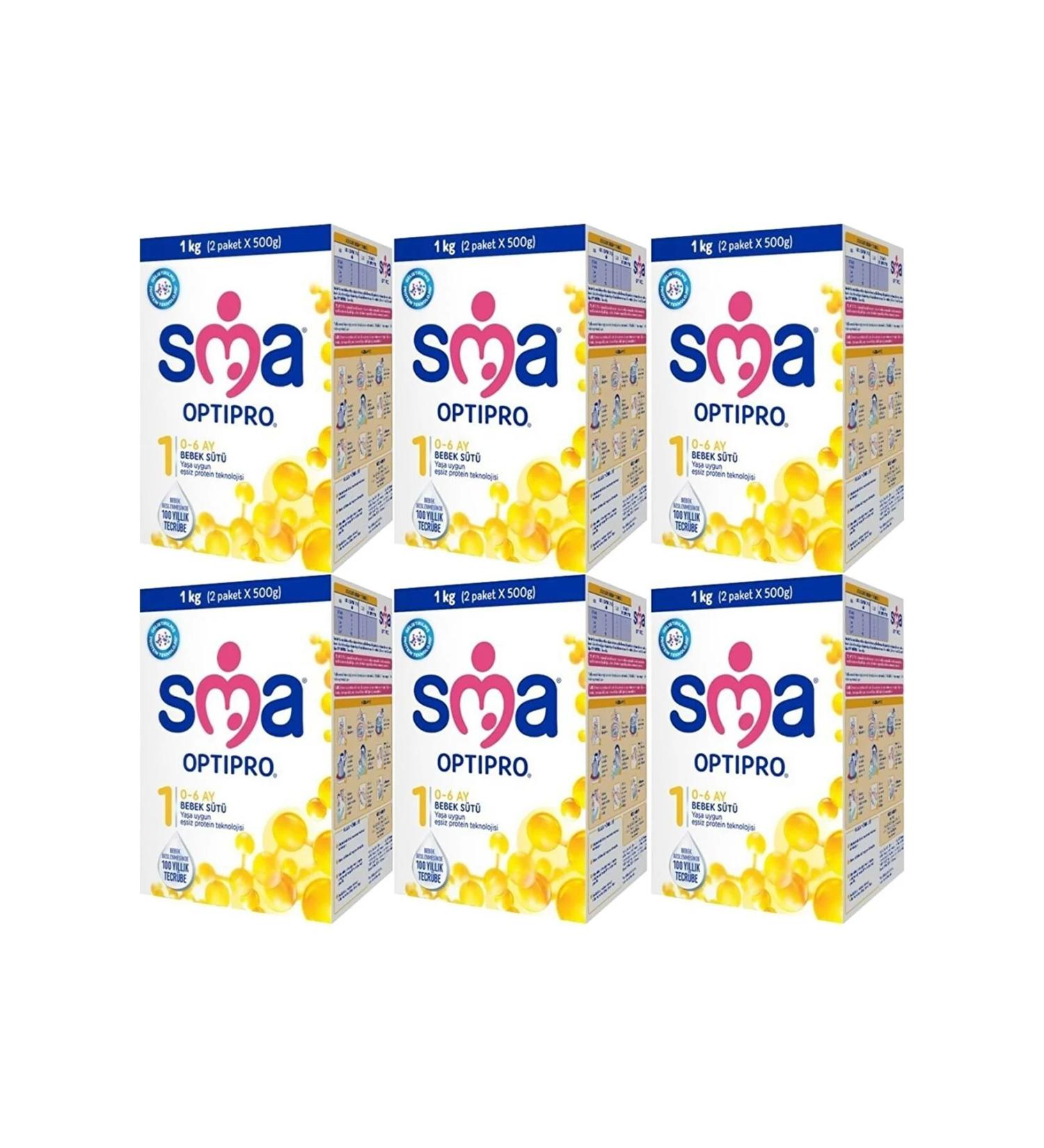 SMA Probiotic Number 1 1000 GR 0-6 Months 6-Pack Advantage Package (6000GR) - Buy Online on GoSupps.com