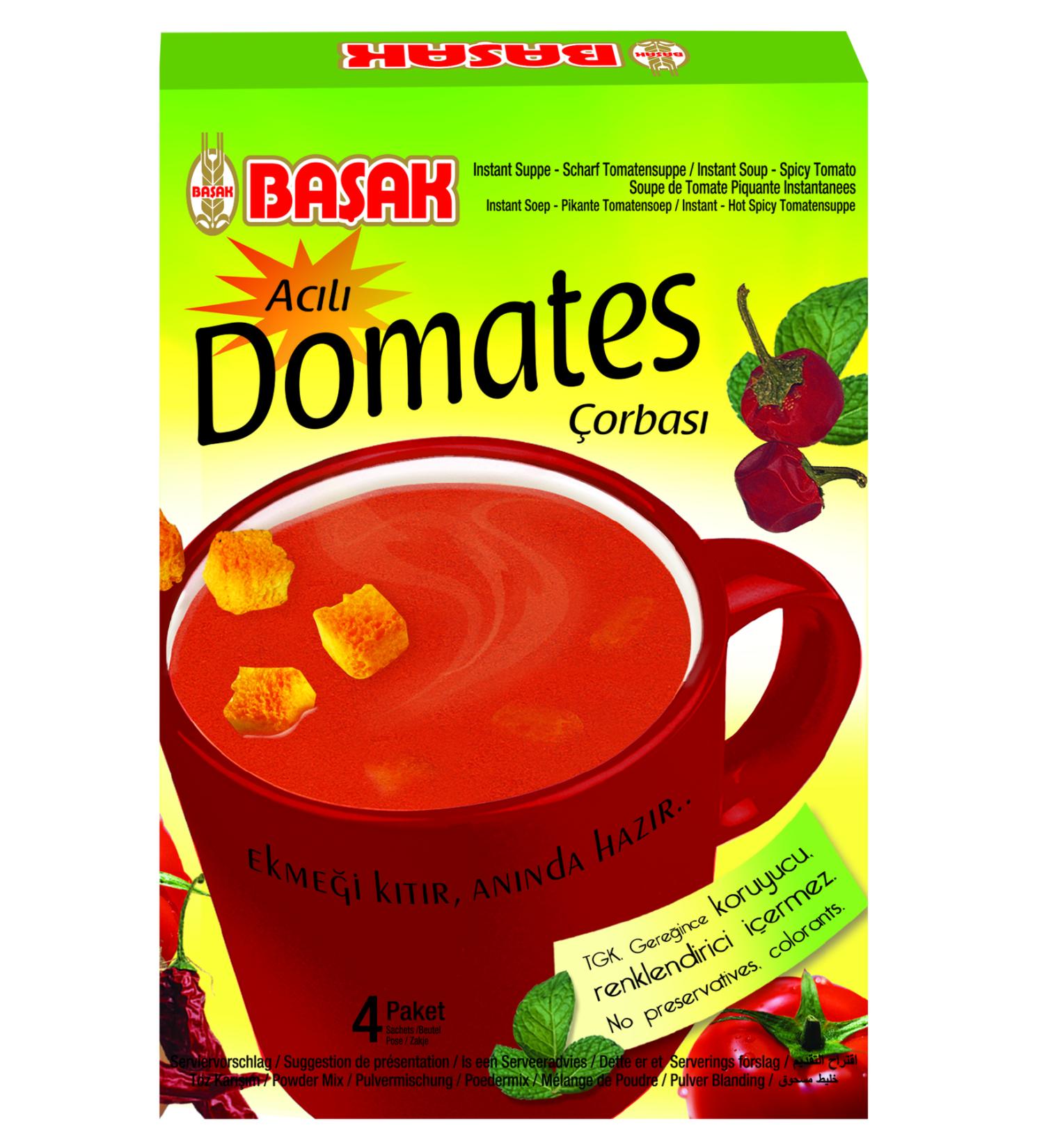BASAK Quick Soup-Spicy Tomato 22gr.x24pcs