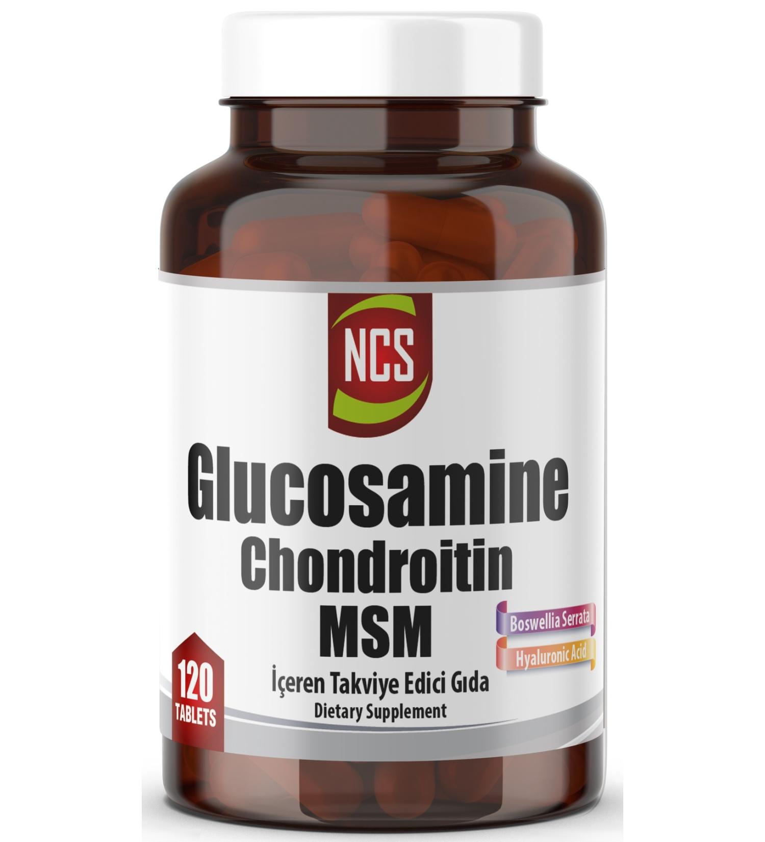 Ncs Glucosamine Chondroitin Msm Hyaluronic Acid Boswellia Serrata 120 Tablets