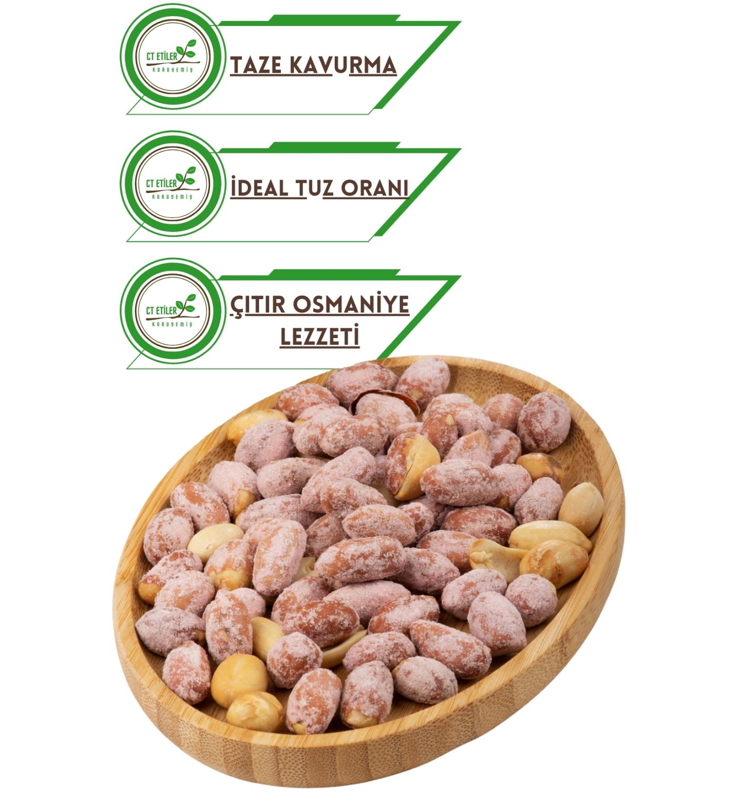 CT ET LER NUTS Roasted Osmaniye Salted Peanuts 1000 grams (1 kg)