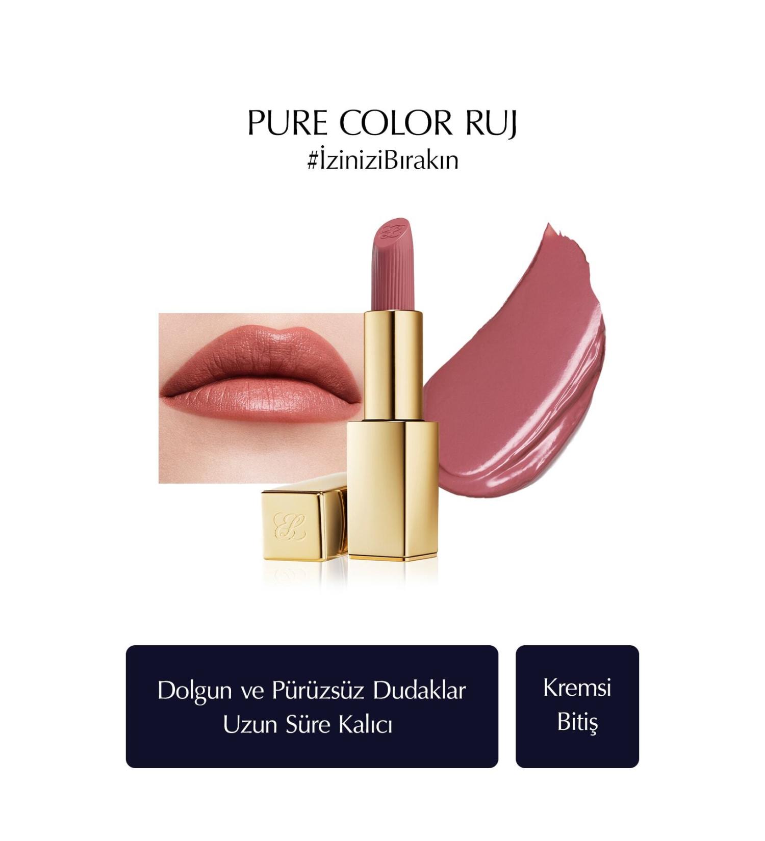 Estee Lauder Creamy Lipstick - Pure Color Creme Lipstick Creamy Satin Finish - 3.5gr - Color: 822 Make You Blush - Buy Online on GoSupps.com