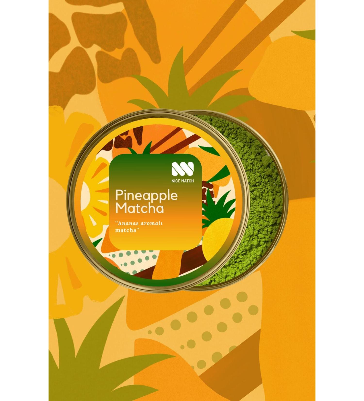 Nice Match Pineapple Matcha - Pineapple Flavored Matcha 25 gr - Buy Online on GoSupps.com