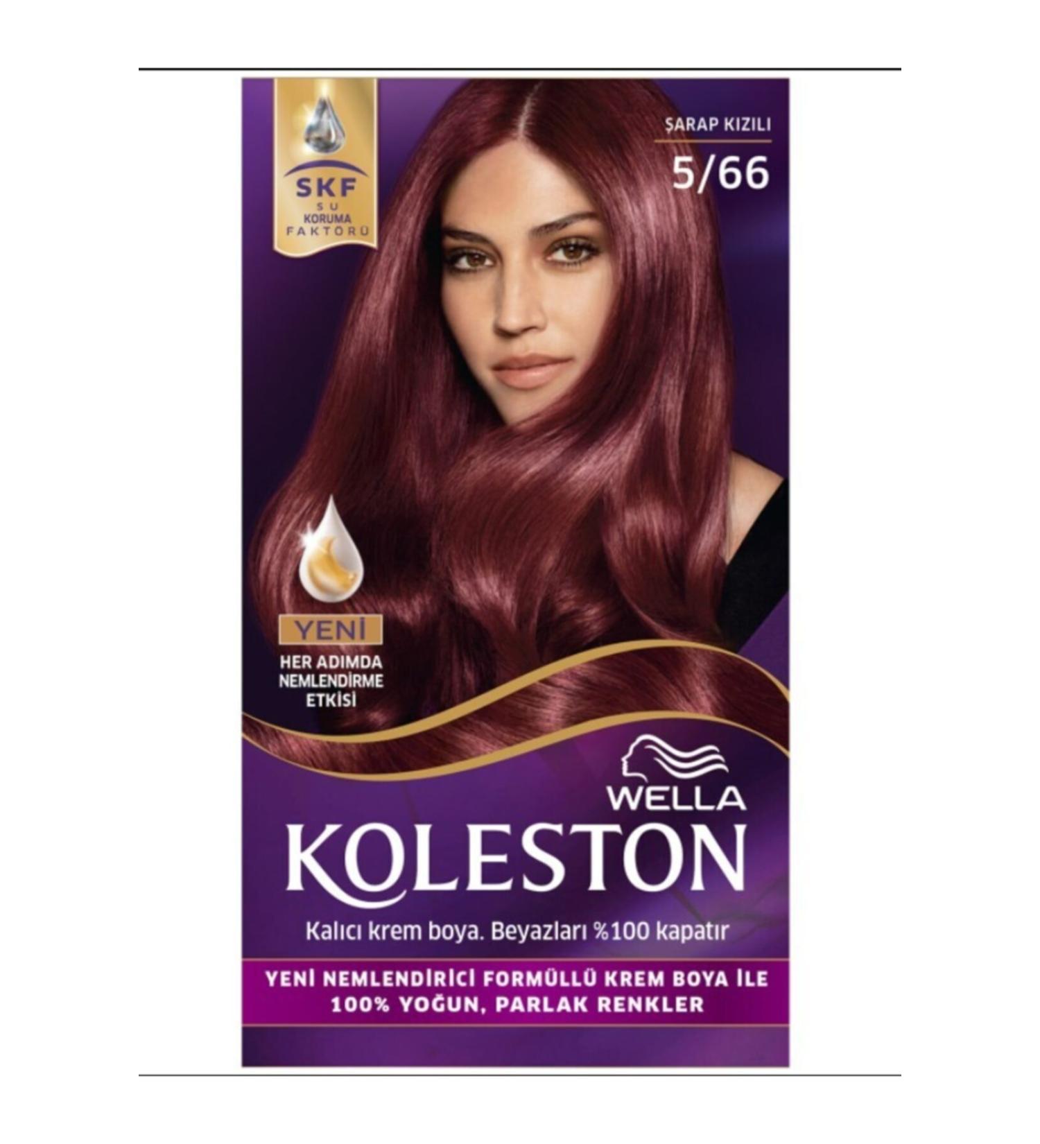 Wella Kit Hair Dye 5/66 Wine Red