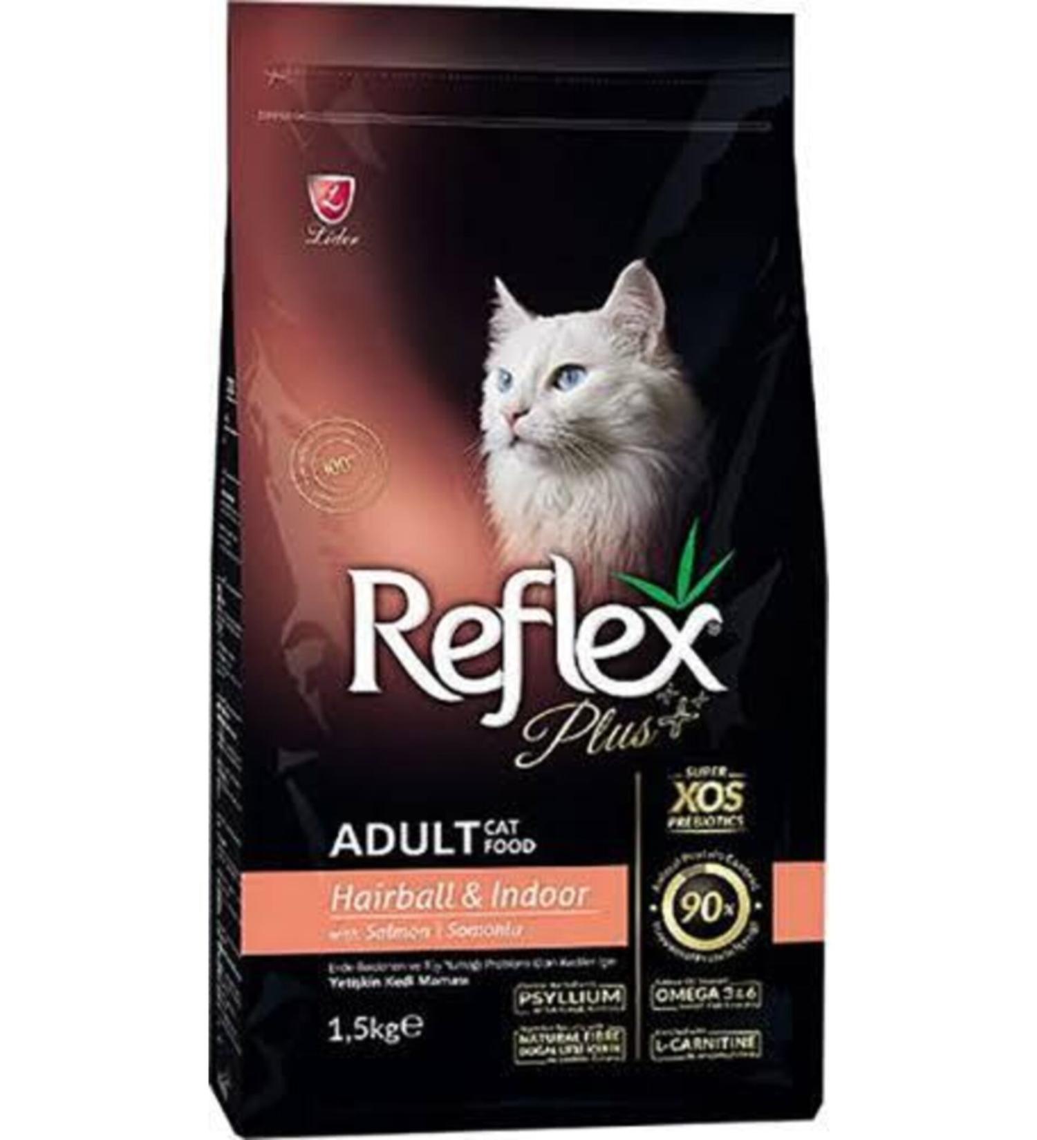 Reflex Salmon Hairball Adult Cat Food 1.5kg