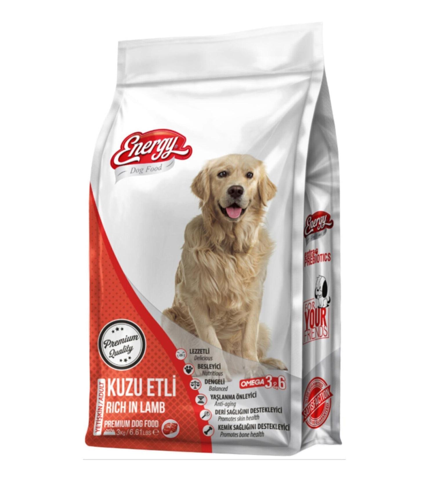 Energy Adult Lamb Meat Dog Food 3 kg