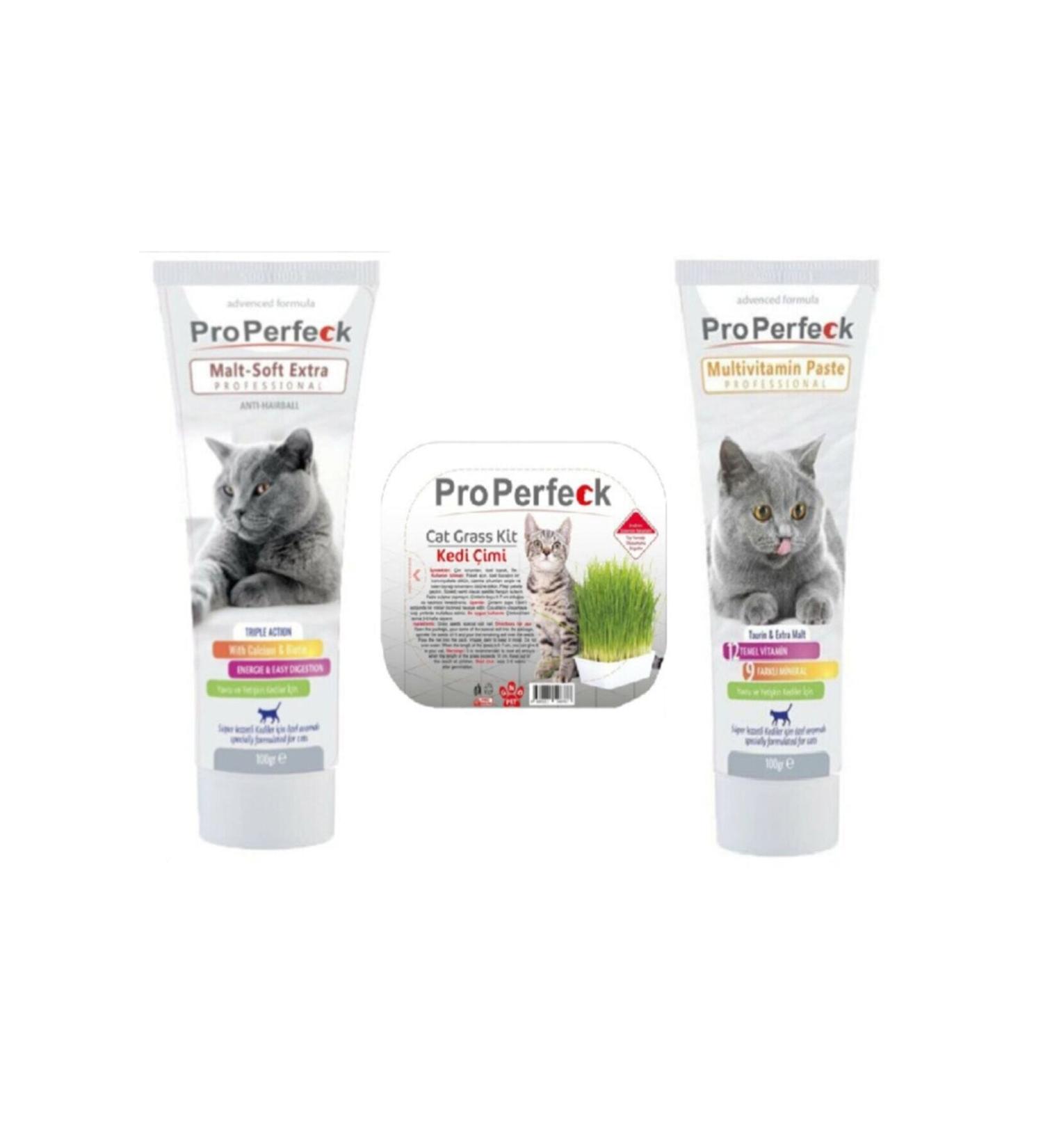 GND Pro Perfeck Malt Soft Extra 100 Gr Pro Perfeck Multivitamin Paste 100 Gr Pro Perfeck Cat Grass