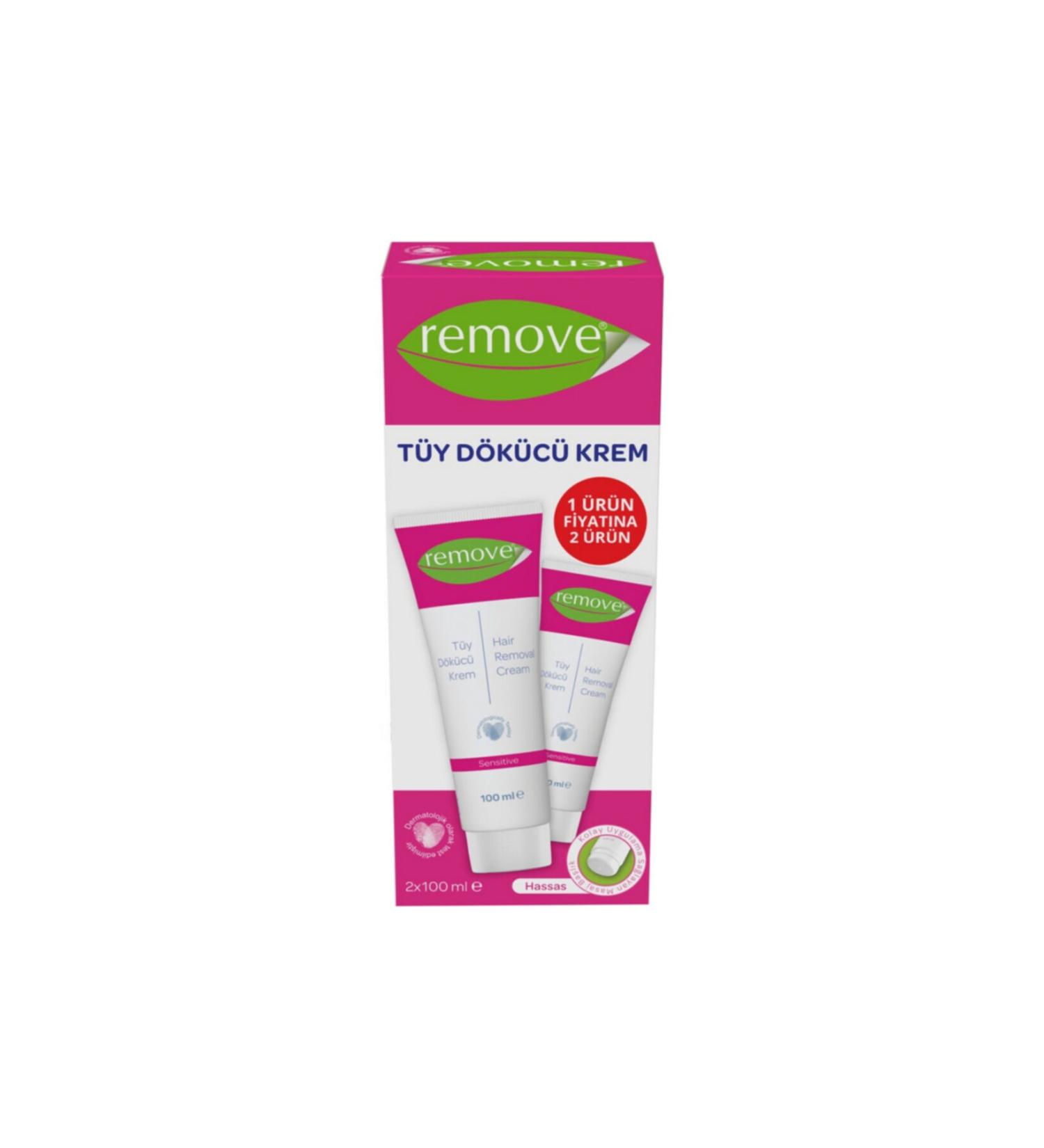 remove Hair Removal Cream Sensitive 2x100 Ml