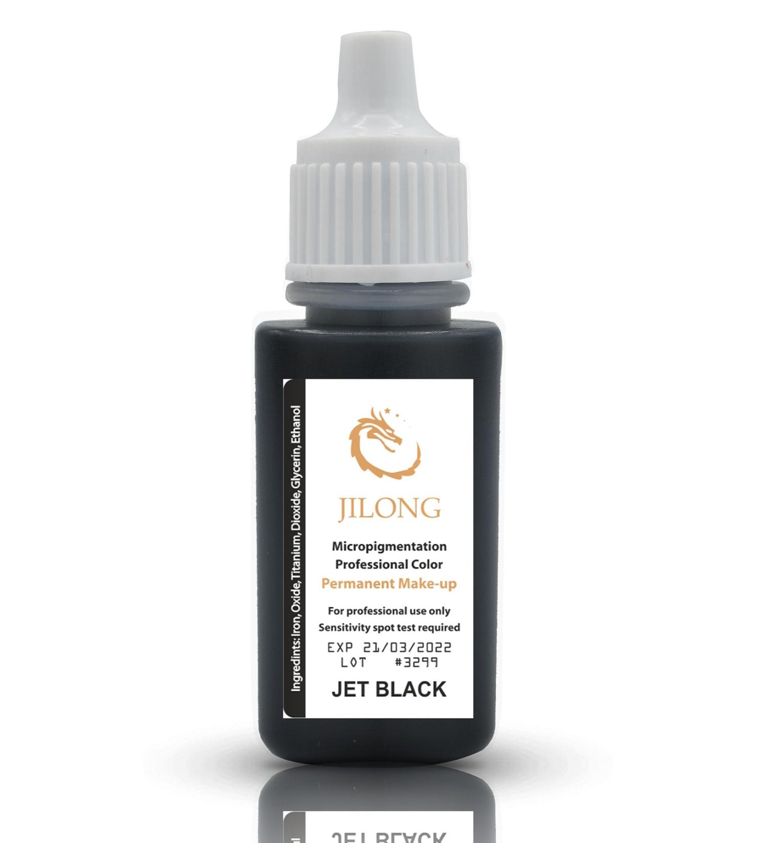 Jilong Permanent Makeup Pigment Eyeliner Jet Black 20 ml