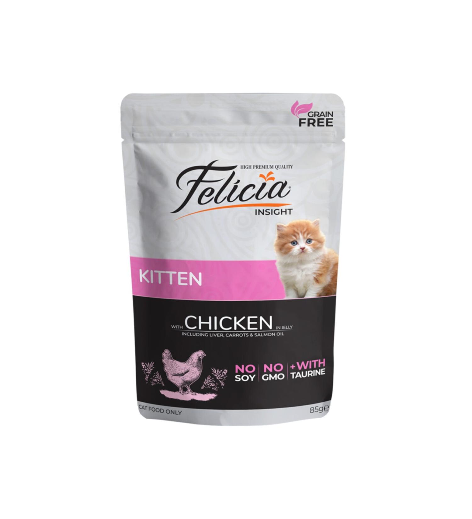 Felicia Grain-Free 85 gr Kitten Chicken Wet Cat Food 3 Pieces