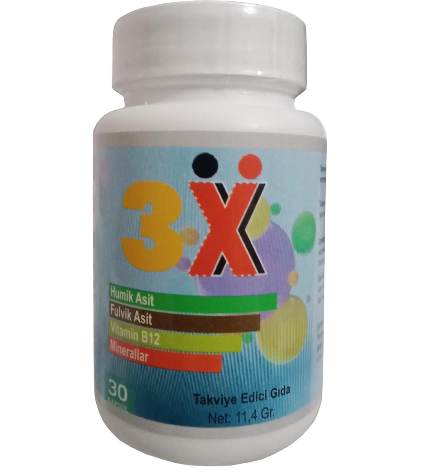 3X Humic and Fulvic B12 Mineral Capsules