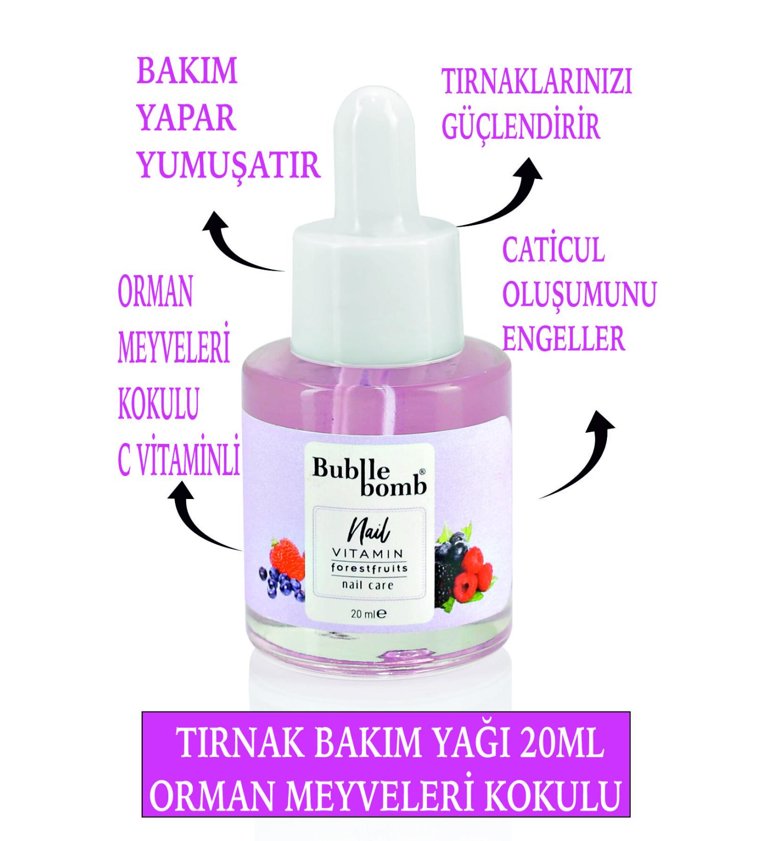 BUBBLEBOMB Nail Care Oil 20ml Forestfruits Forest Fruit - Buy Online on GoSupps.com