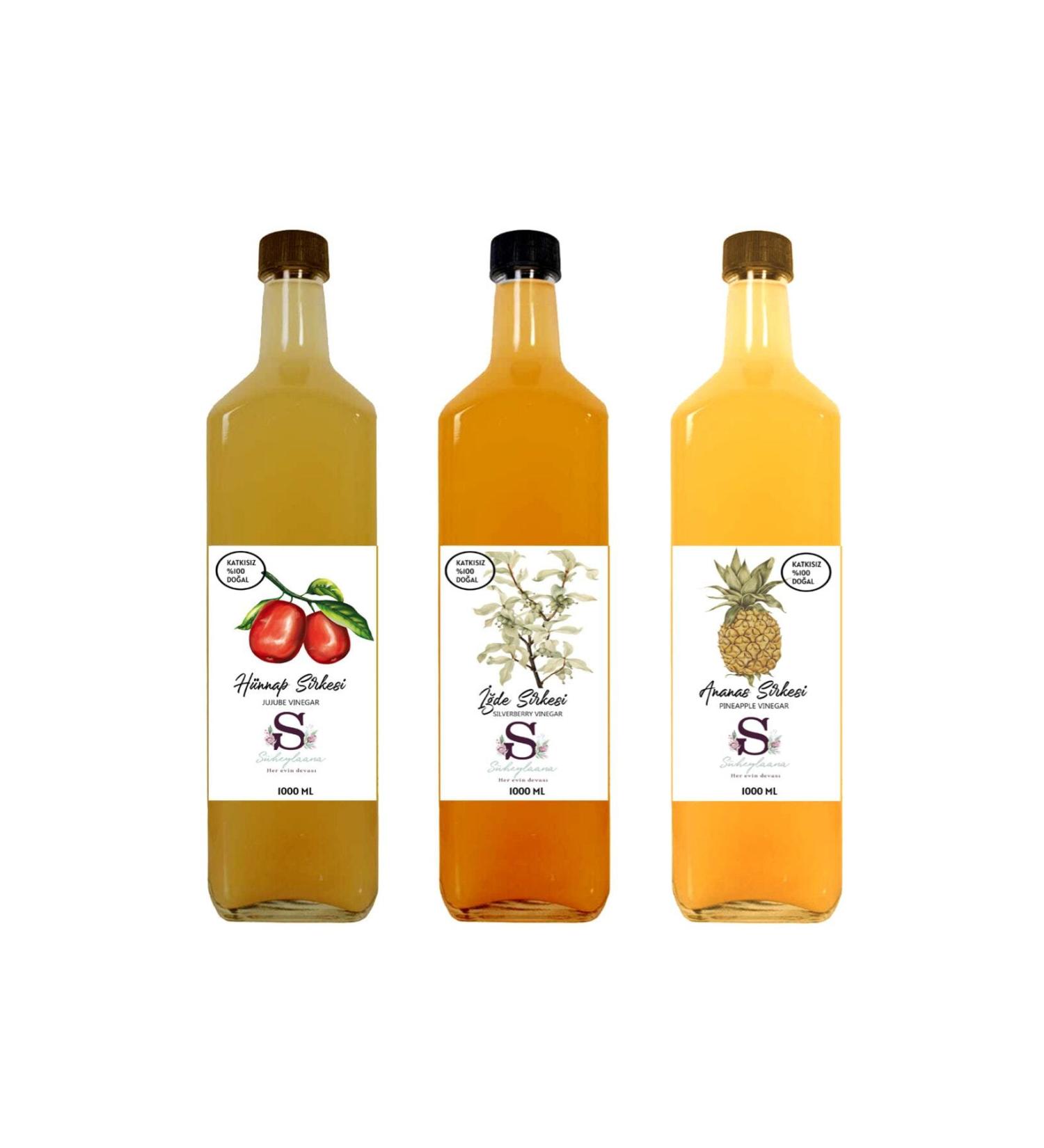 S heylaana Natural Oleaster Jujube and Pineapple Vinegar 1000 Ml