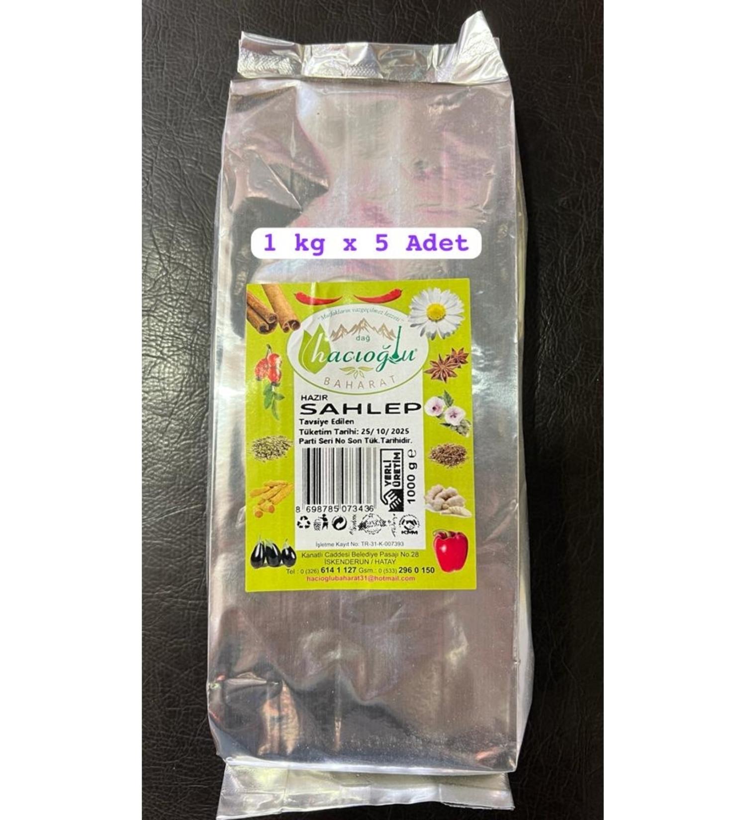 Hac o lu spice Hatay Local Ready Sahlep Salep 5 kg 5000 gr