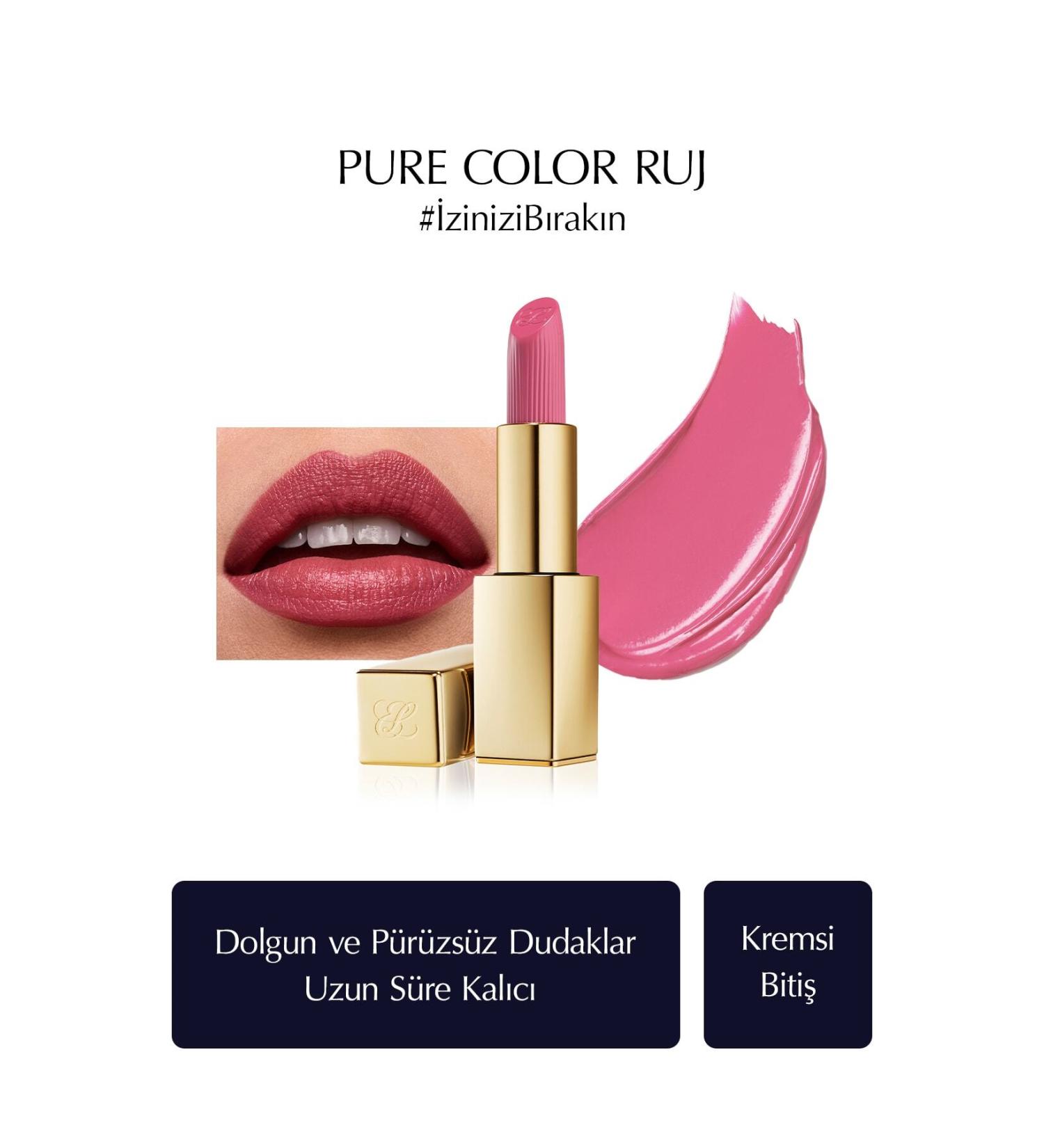 Estee Lauder Creamy Lipstick - Pure Color Creme Lipstick Creamy Satin Finish - 3.5gr - Color: 220 Powerful - Buy Online on GoSupps.com