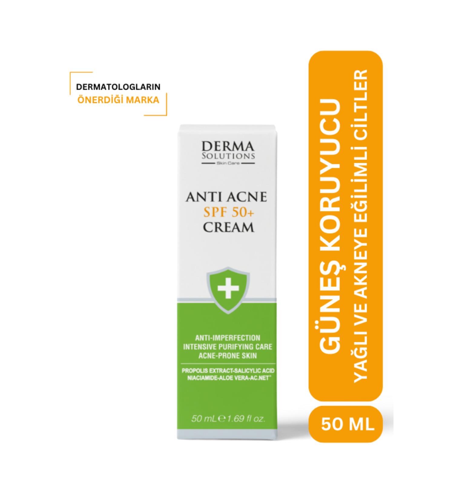 DermaSolutions Sunscreen Anti-Acne Cream for Combination Oily and Acne Prone Skin 50 ml - Buy Online on GoSupps.com
