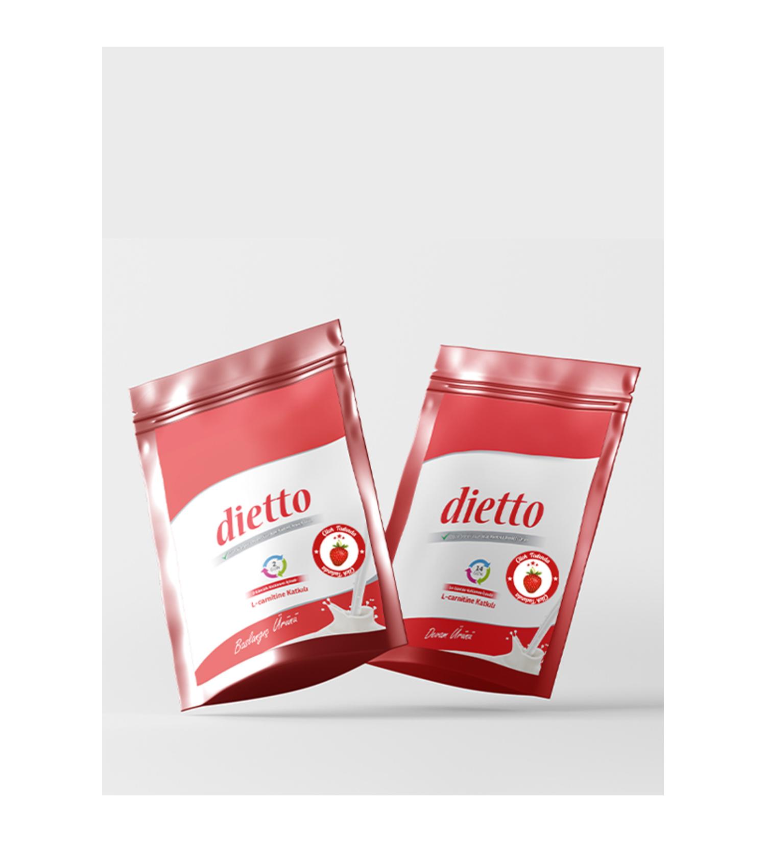 Dietto 2 Pieces 16 Day Strawberry Flavored Set