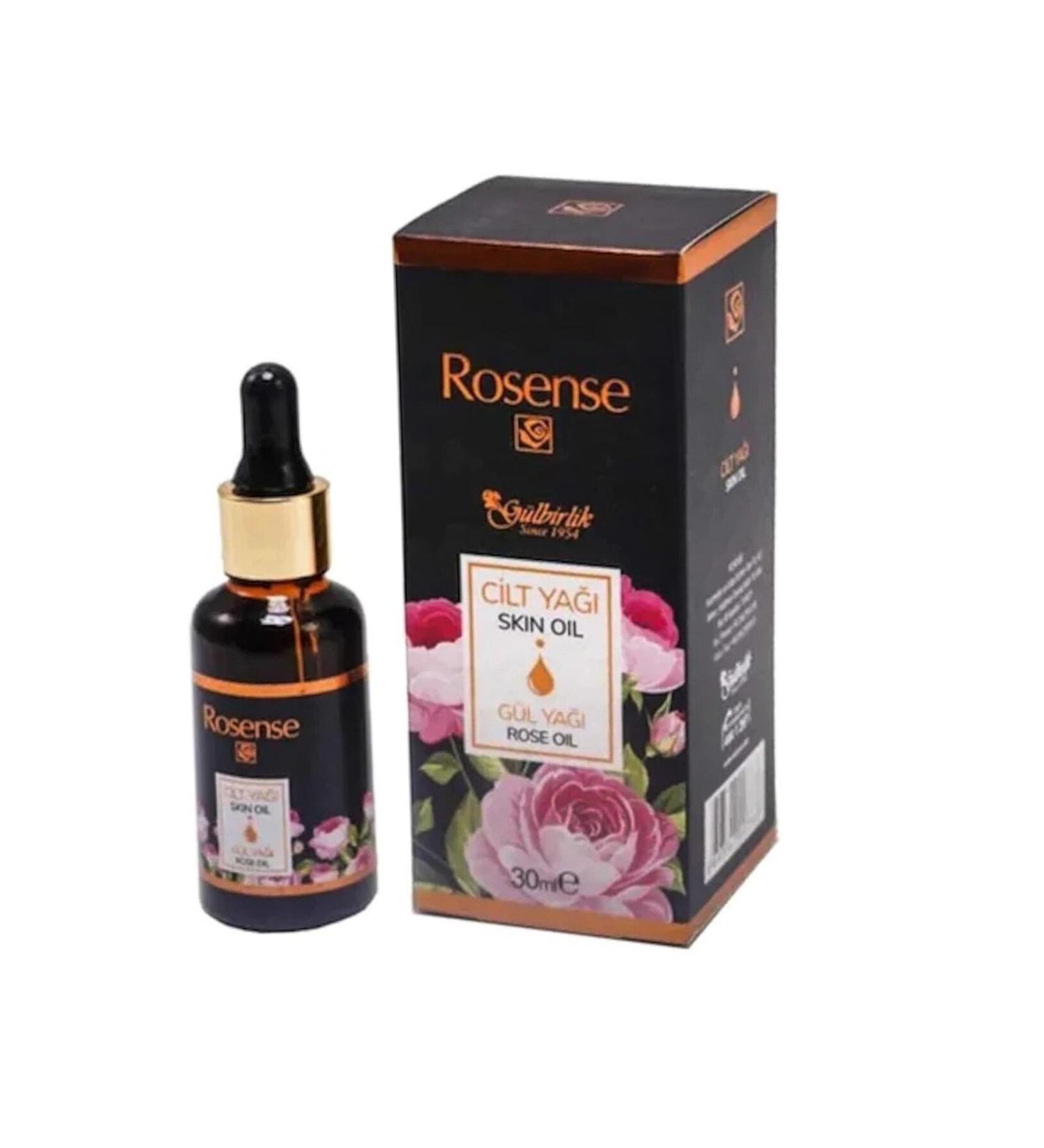 Rosense Moisturizing Nourishing Rose and Jojoba Oil Skin Care Oil 30ml 3 Pieces