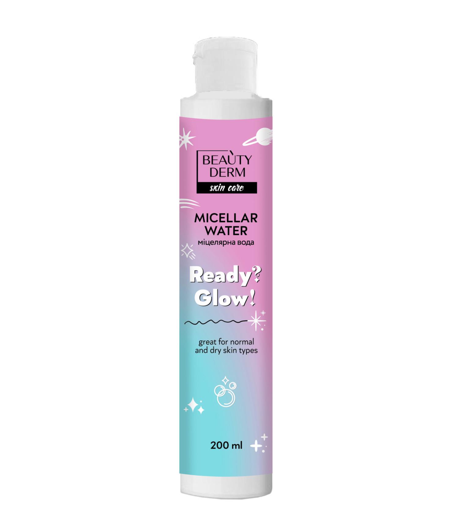 BEAUTY DERM Make-up Cleansing Micellar Water 200 ml Effectively Cleanses Make-up on Face and Eyes