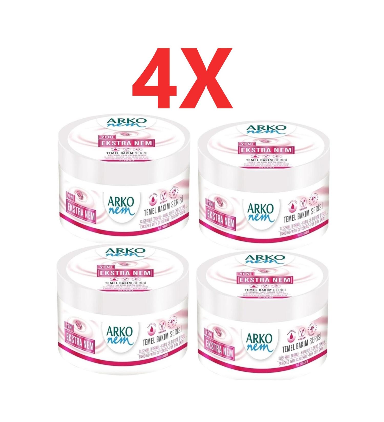 Arko Extra Moisture Body Cream 250 ml x 4 Pieces