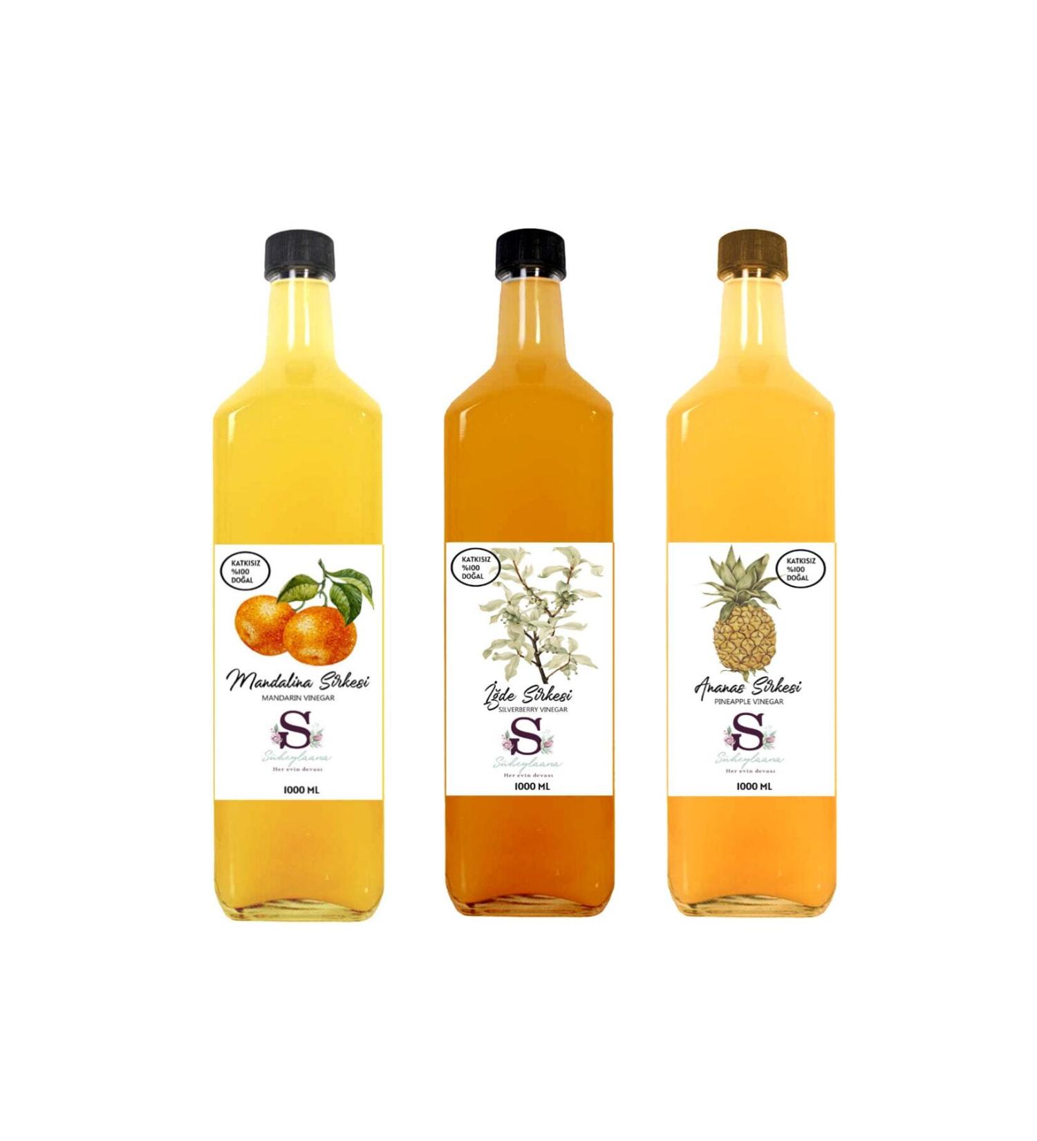 S heylaana Natural Oleaster Tangerine and Pineapple Vinegar 1000 Ml