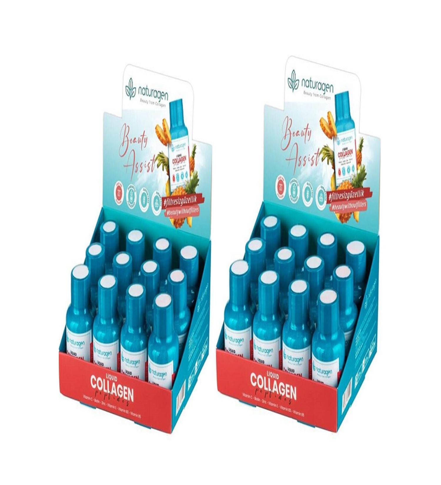 Naturagen Collagen Pineapple Flavored Liquid Collagen Shot 60 ml - 24 Bottles - Buy Online on GoSupps.com