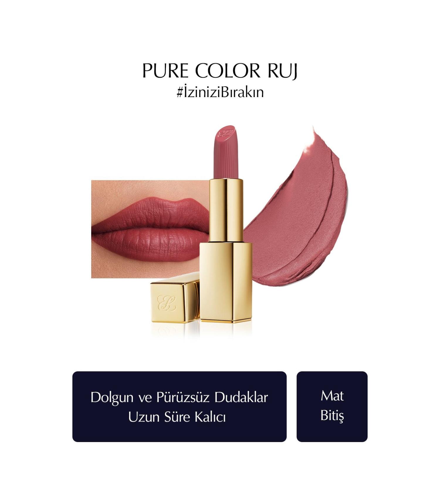 Estee Lauder Matte Finish Lipstick - Pure Color Matte Lipstick - 3.5gr - Color: 669 Stolen Heart - Buy Online on GoSupps.com