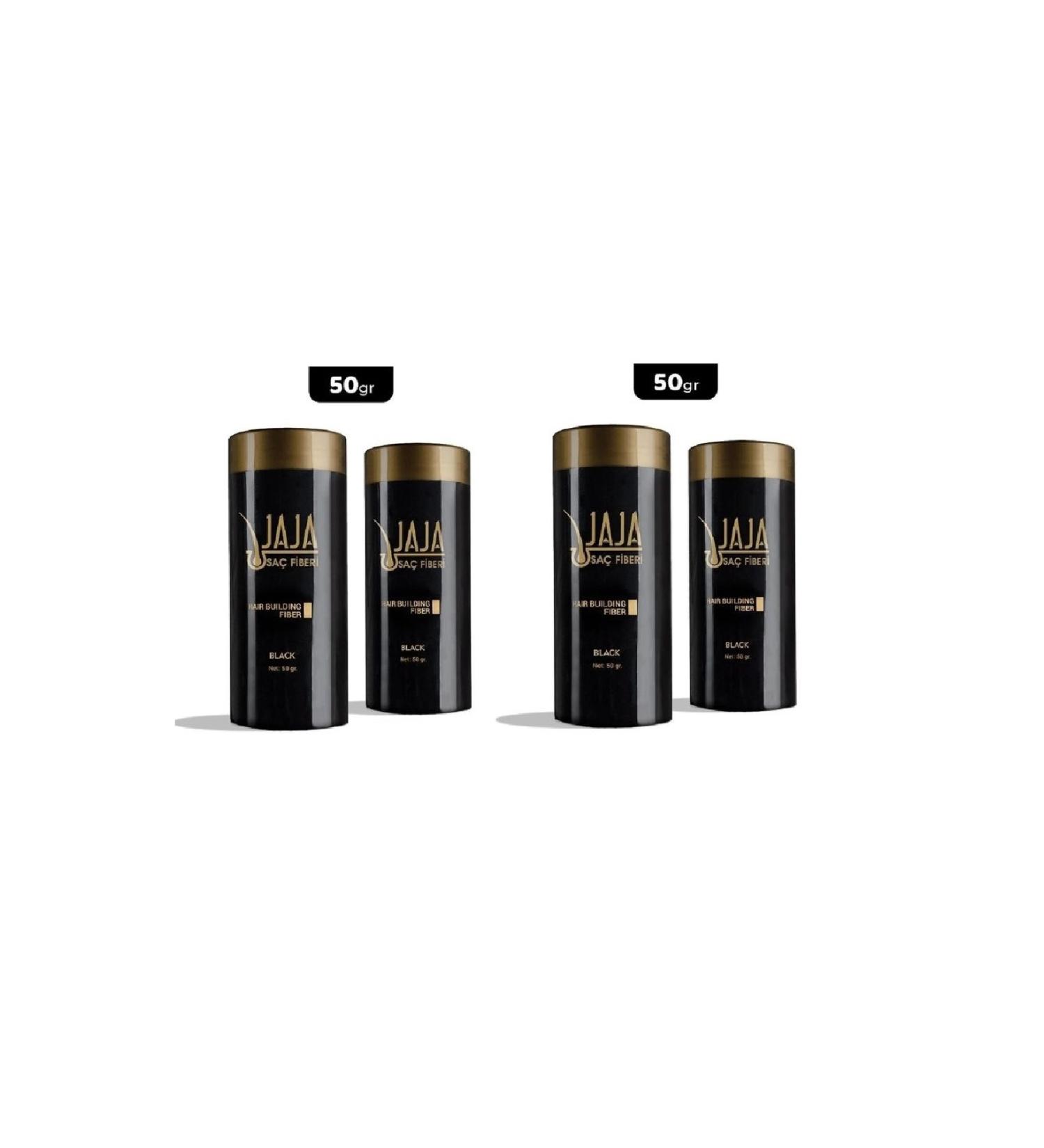Jaja Hair Fiber Powder Keratin Black 50 gr X 4 Pcs