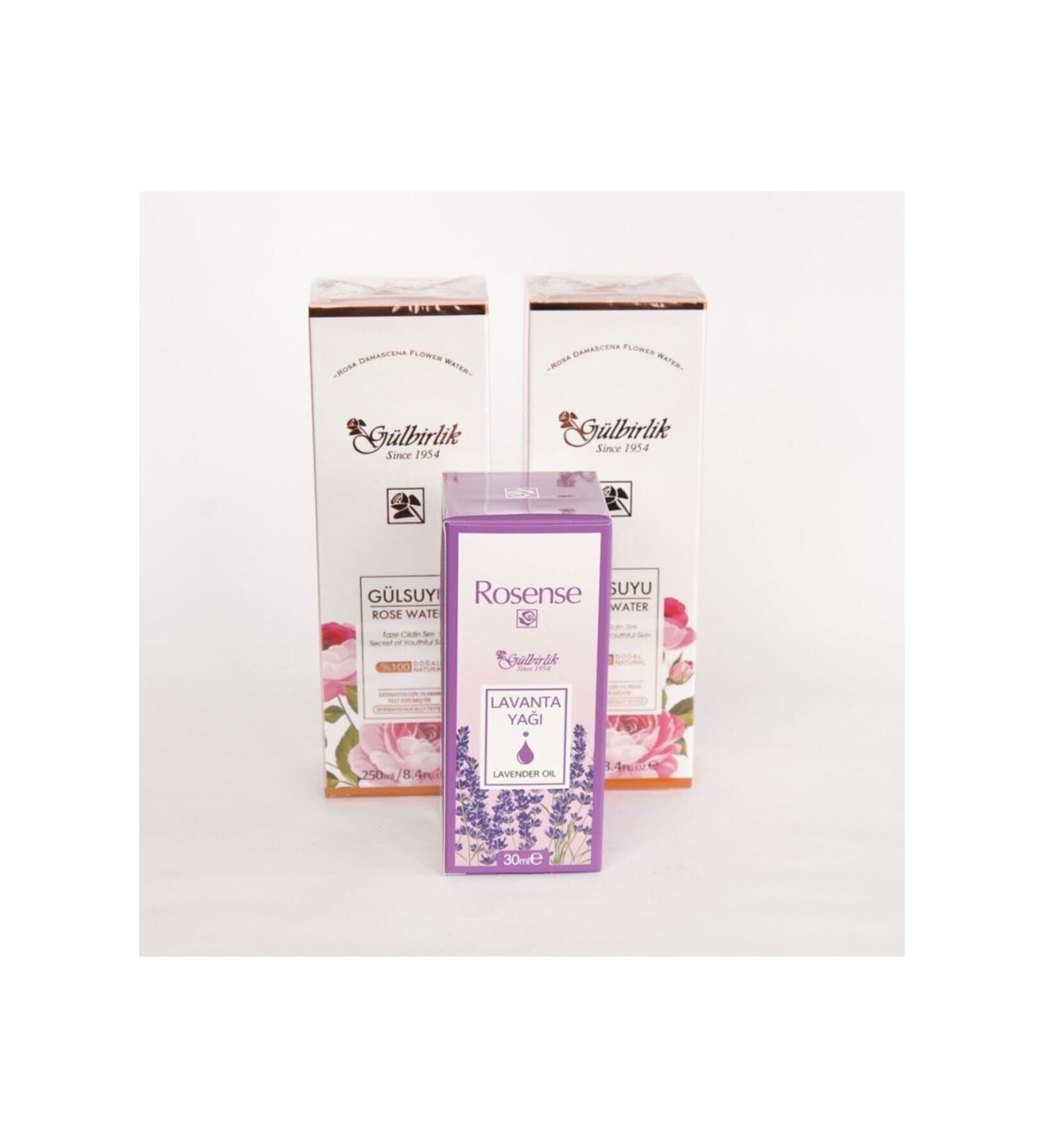 Rosense G lbirlik Natural Rosewater 250 ml Buy 2 Pieces and Get Lavender Oil 30 ml as a Gift