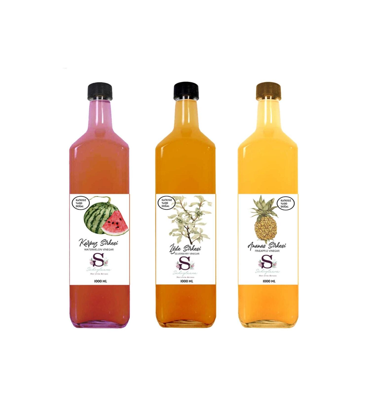 S heylaana Natural Oleaster Watermelon and Pineapple Vinegar 1000 Ml
