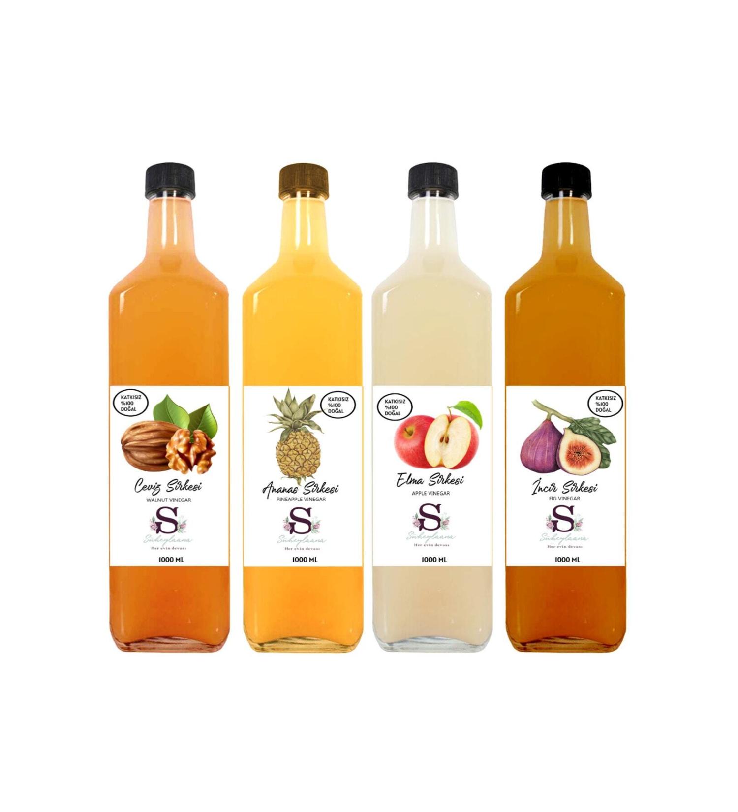 Suheylaana Natural Coconut Pineapple Apple and Fig Vinegar 1000 Ml