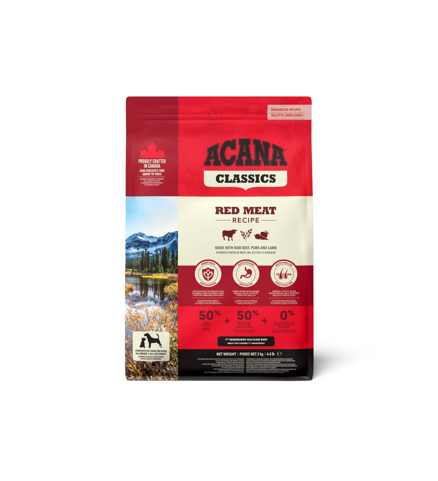 Acana Classics - Red Meat Dog Food 2 Kg - For All Breeds and Life Stages