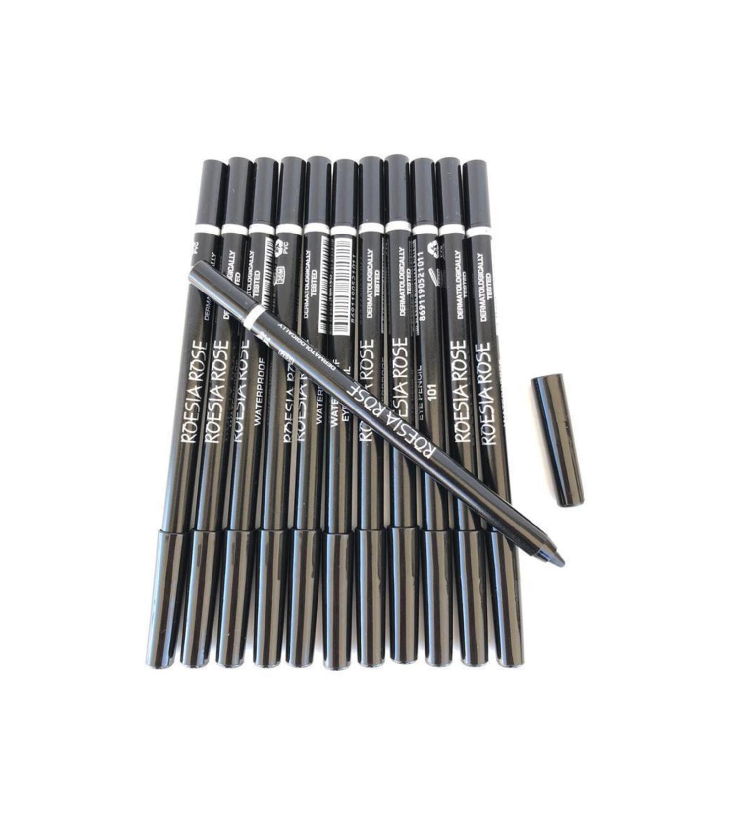 ASTER BEAUTY Rose 12 Black Oil Eye Pencil Waterproof