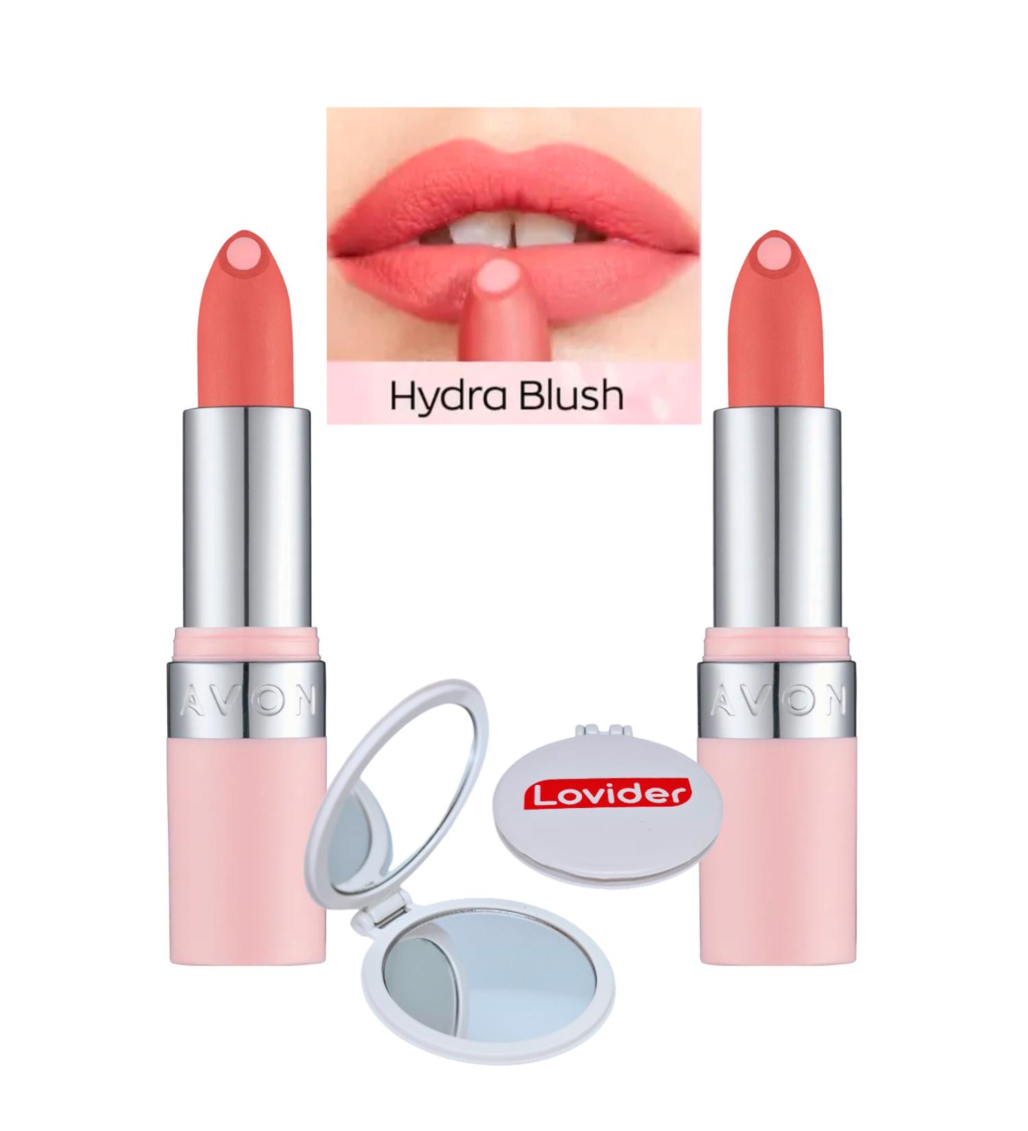 Avon Hydramatic Matte Lipstick Blush 2 Pack + Lovider Pocket Mirror Gift - Buy Online on GoSupps.com