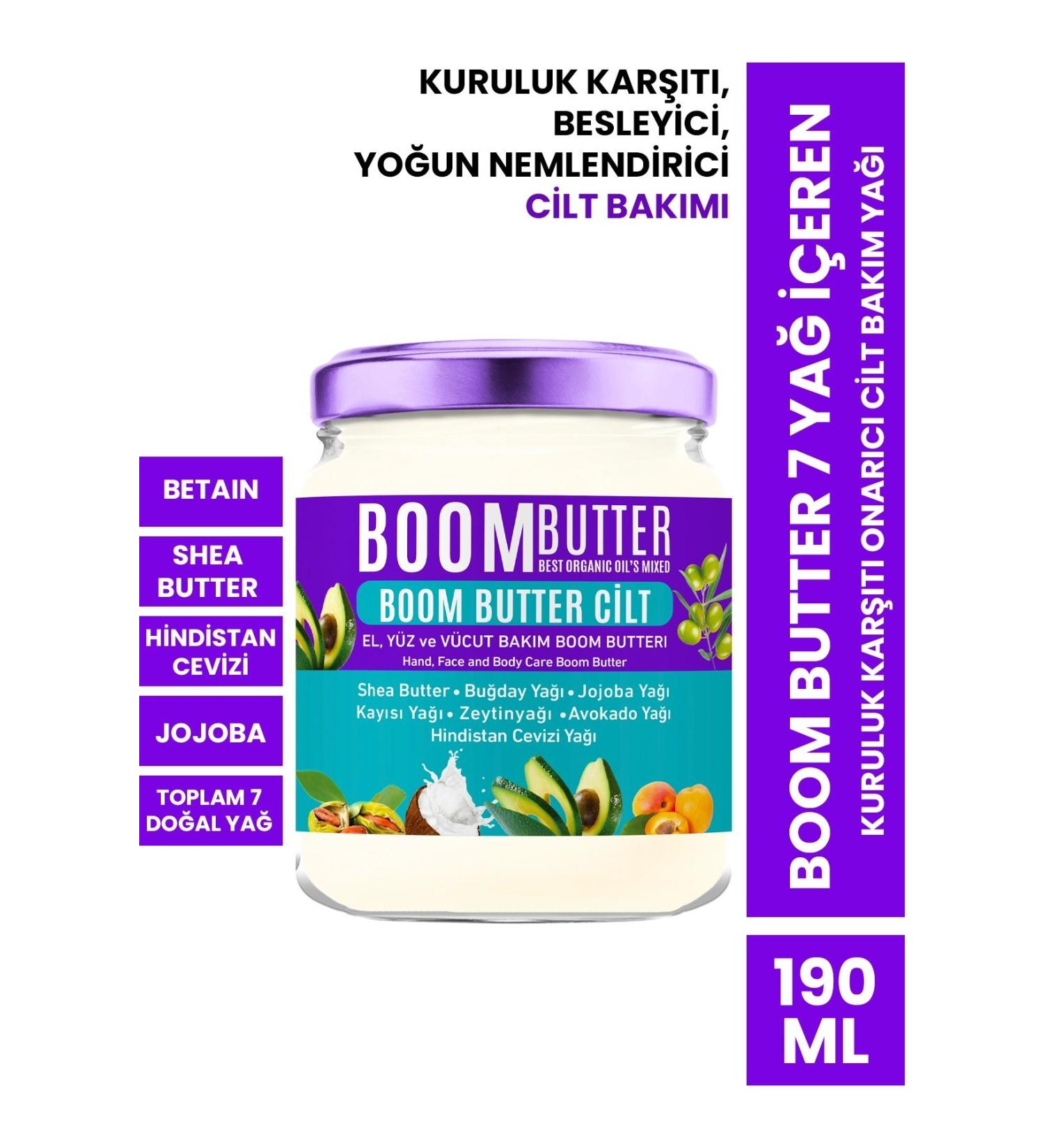 BOOM BUTTER 7 Oil Anti-Dryness Repairing Skin Care Oil 190 ml - Buy Online on GoSupps.com
