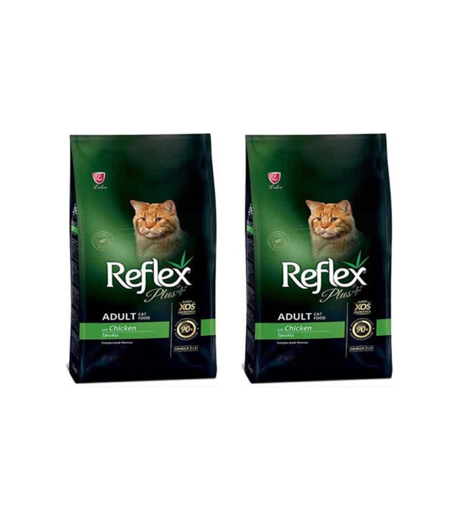 Reflex Plus Chicken Adult Cat Food 1.5 Kg Set of 2