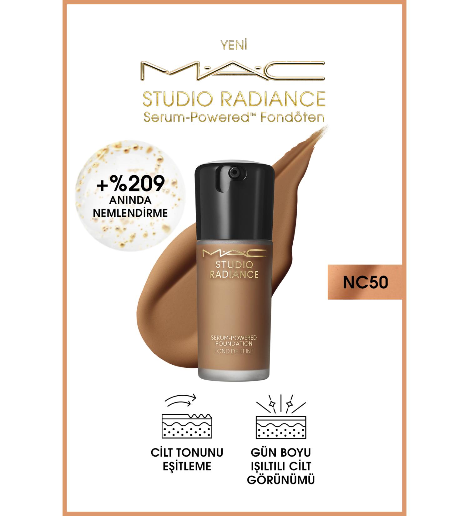 Mac Studio Radiance Serum-powered Luminous Finish Skincare Foundation - NC50 - 30ml - Buy Online on GoSupps.com