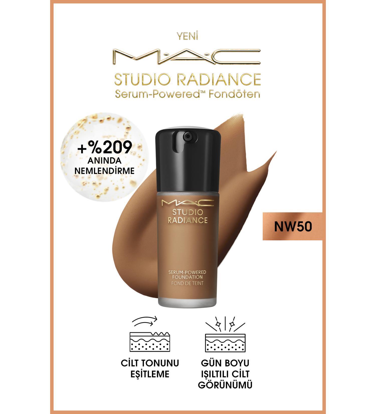 Mac Studio Radiance Serum-powered Luminous Finish Skincare Foundation - Nw50 - 30ml - Buy Online on GoSupps.com
