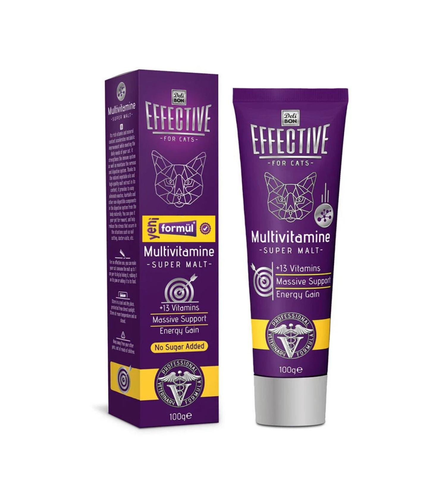 Delibon Effective Multivitamin Cat Malt 100 gr