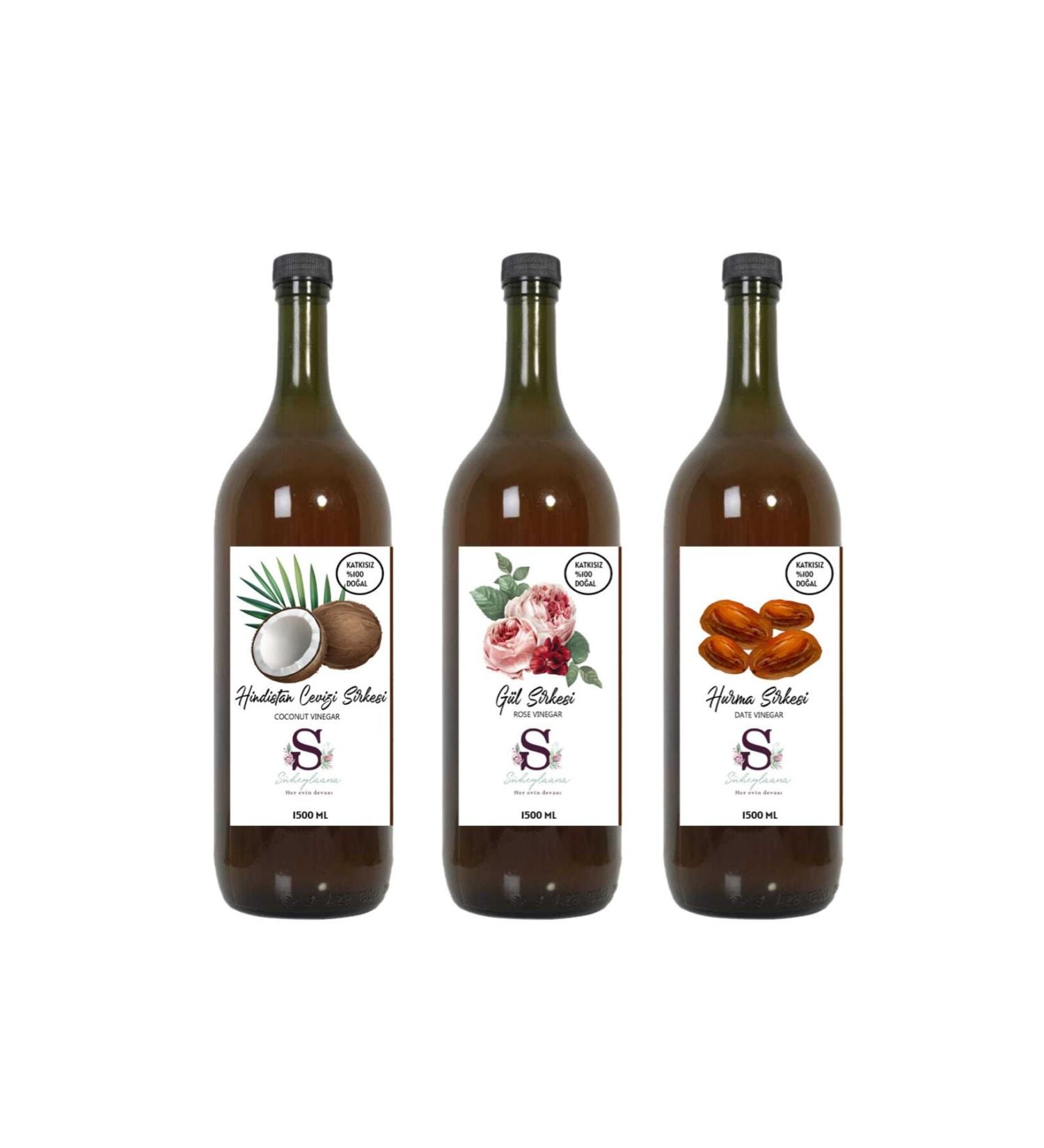 Suheylaana Natural Coconut Rose and Date Vinegar 1500 Ml