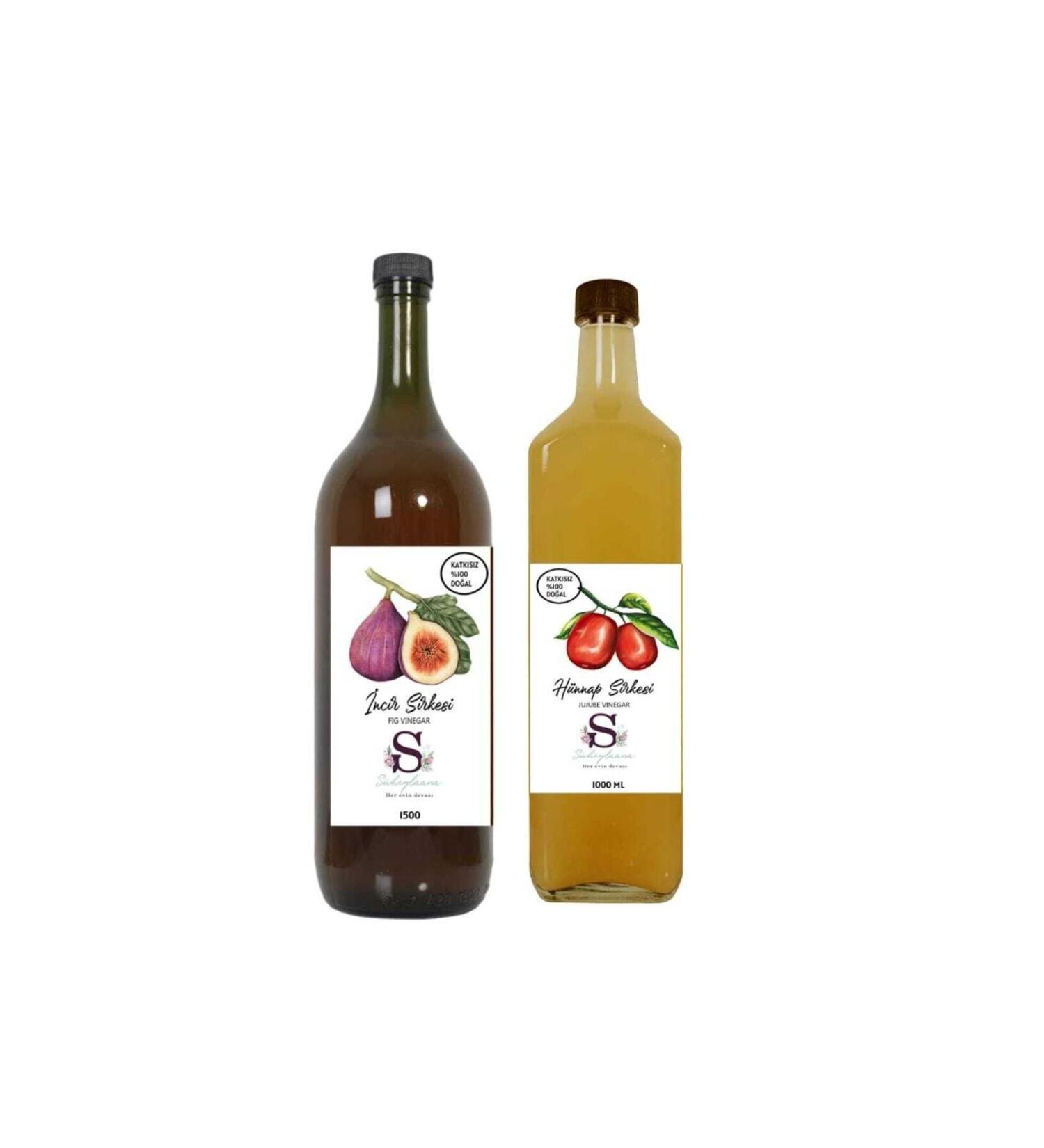 Suheylaana Natural Fig Vinegar 1500ml and Natural Jujube Vinegar 1000ml