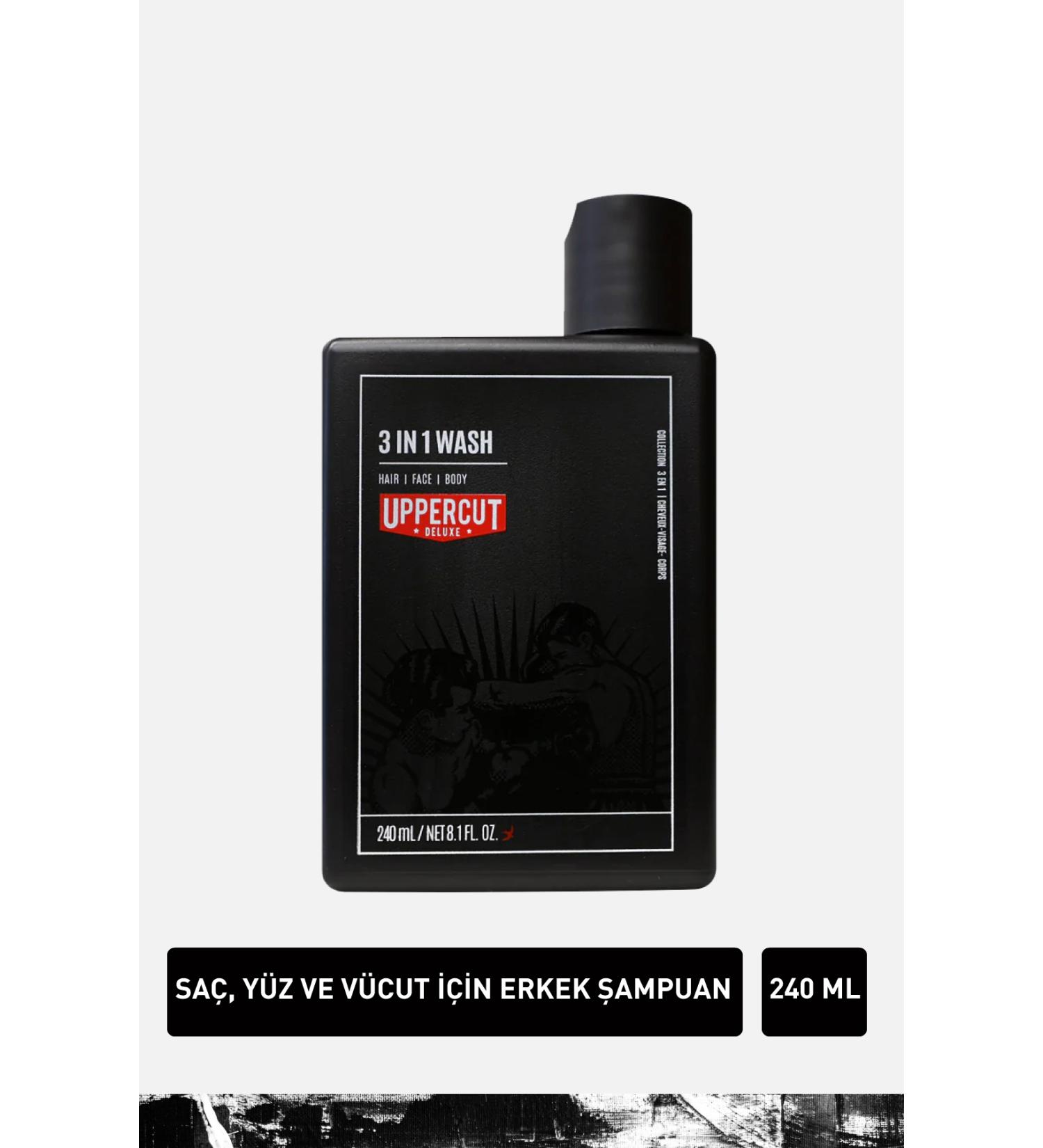 Uppercut Deluxe 3 In 1 Wash 240ml - 3 in 1 Shampoo